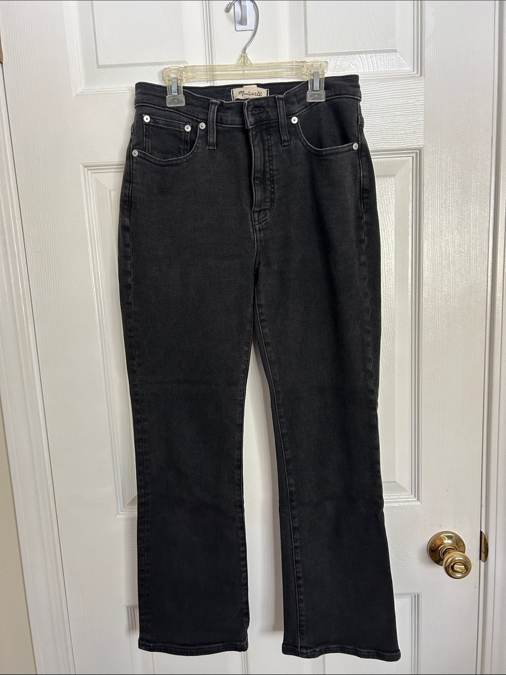 Madewell Black Flared High-Rise Jeans